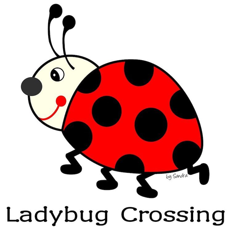CafePress Ladybug Crossing 10" Wall Clock (135676360)