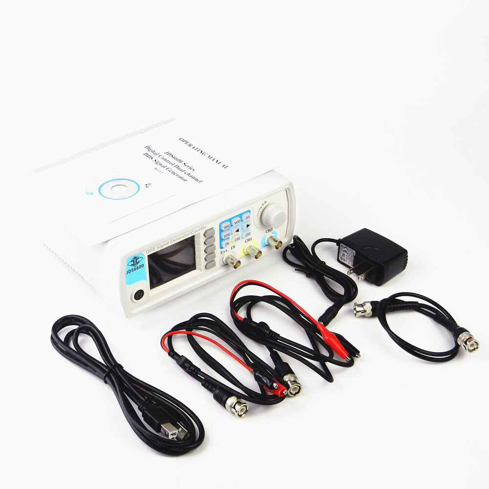 Digital DDS Dual-channel Function Signal Waveform Generator Frequency Meter 60Mh