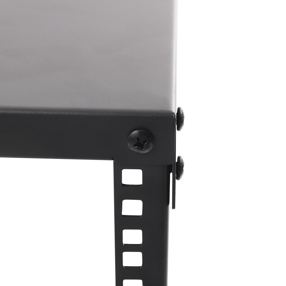 18U 18.5" 4 Post Open Frame Network Server Rack Adjustable Partition 0-31.5'' US