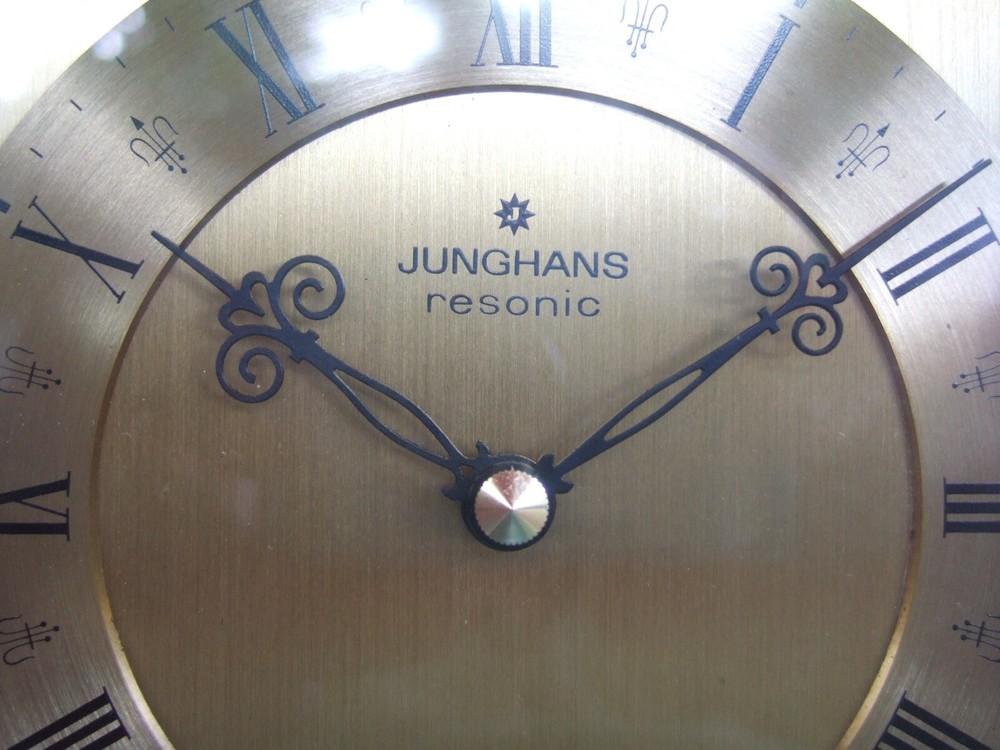 RARE Vintage Junghans RESONIC Brass Mantle Clock!