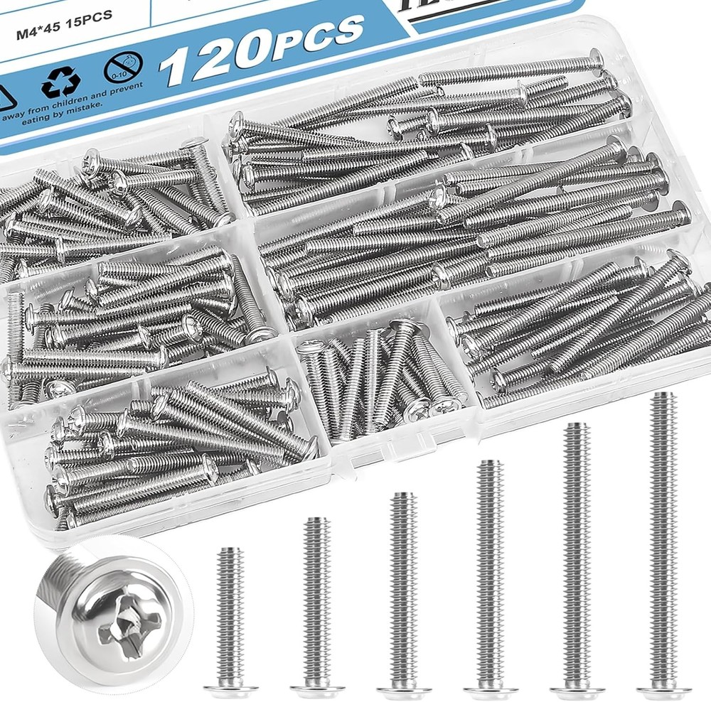 M4 Machine Screws for Cabinet Pulls Handles