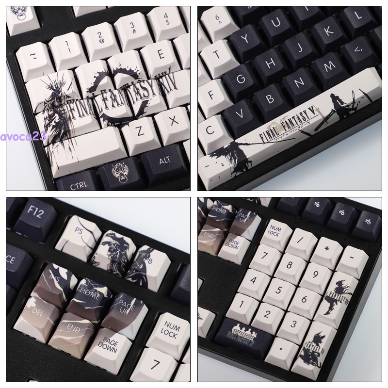 Final Fantasy 14 PBT Keycap Peripheral Simple Mechanical Keyboard PS Bluetooth