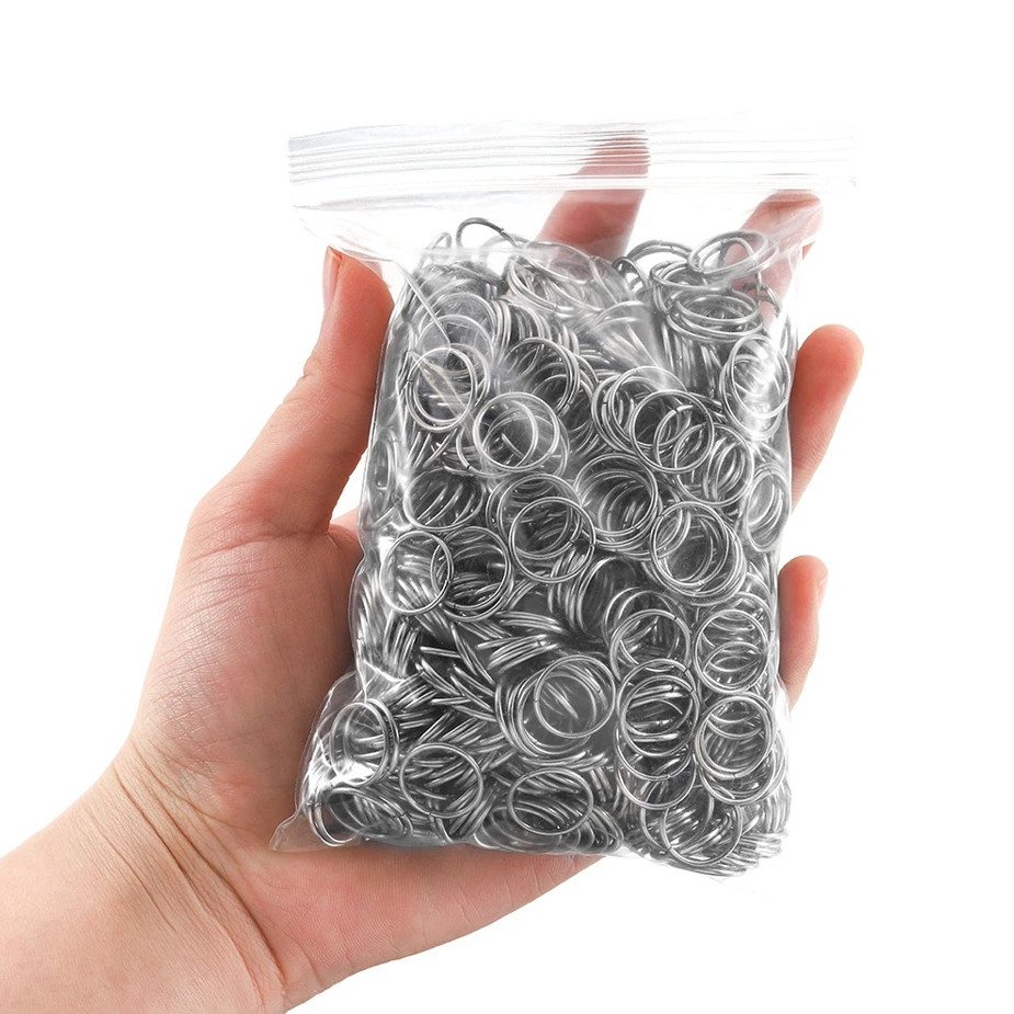 1050pcs Stainless Steel Open Jump Rings DIY Jewelry Making Connectors Set