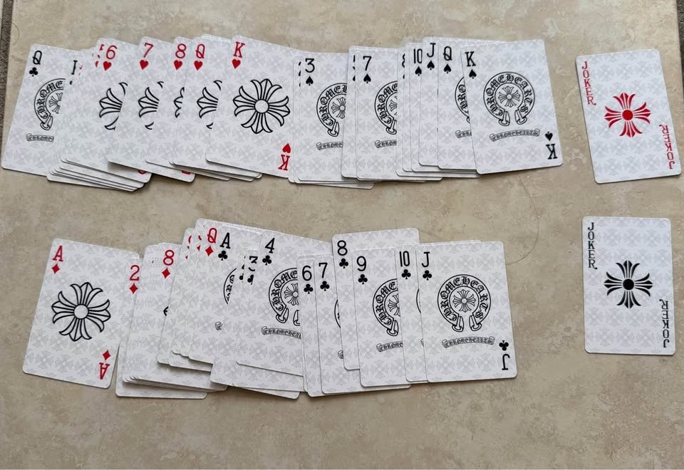 Chrome Hearts playing cards deck