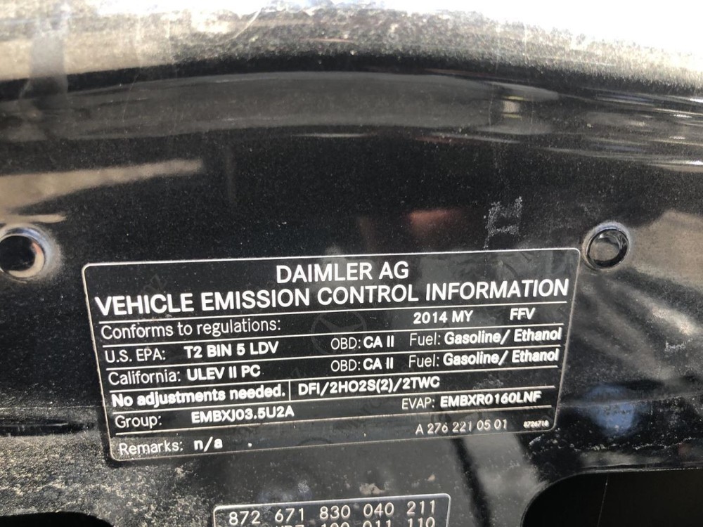 2014 MERCEDES BENZ E350 Front Multi Purpose Lane Keep Assist Camera 922706
