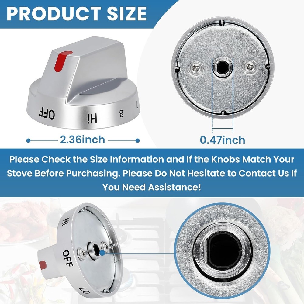 NE63T8511SS for Samsung Electric Range Knobs (4pcs), NE63T8511SS Knobs, NE63T851