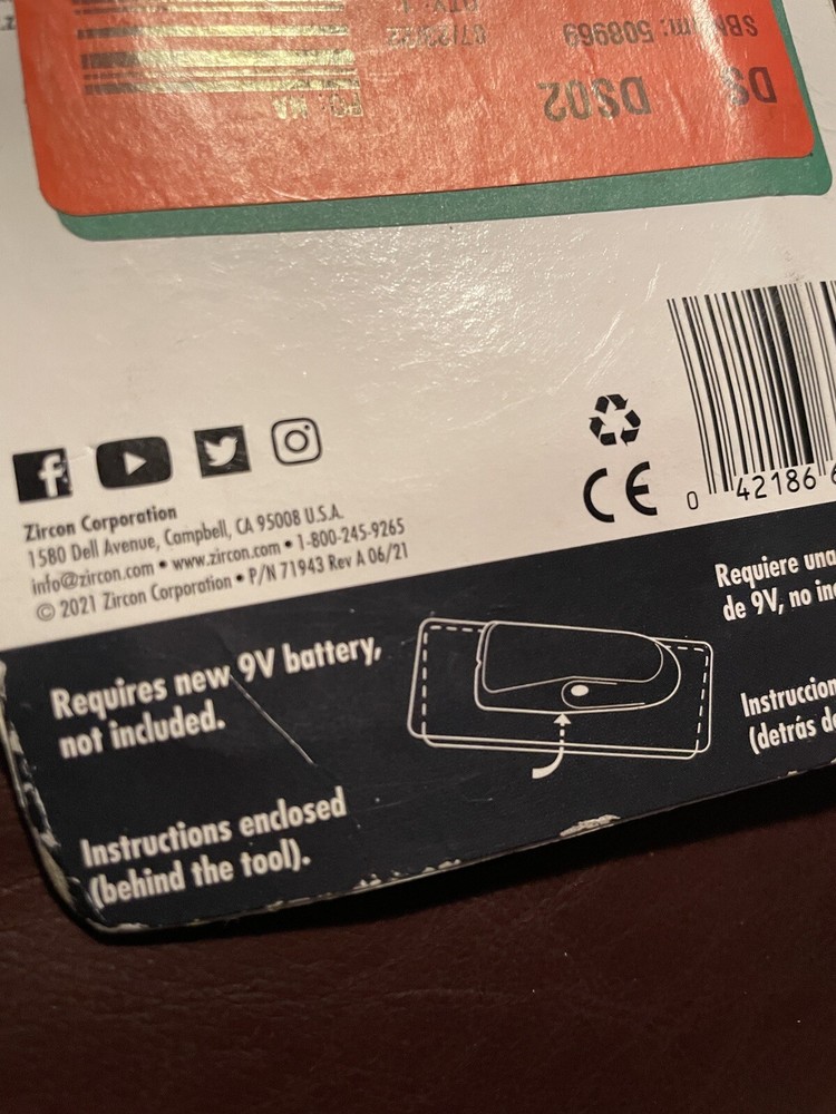 ZIRCON -StudSensor HD25 Edge Finding Stud Finder 3/4 In