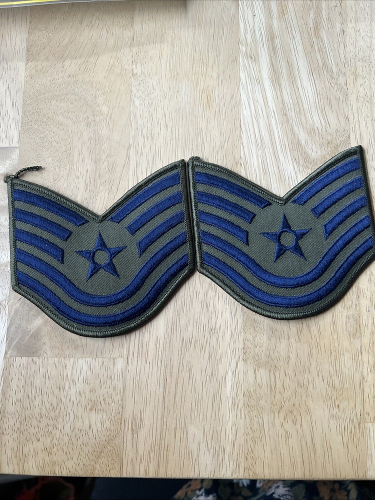 Vintage US Air Force Tech Sergeant Rank Patch Insignia E-6 E6 USAF.