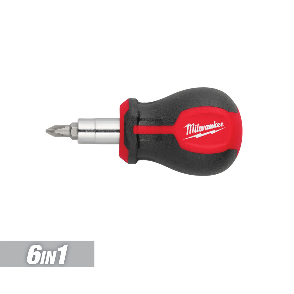 Milwaukee Tool 6-IN-1 Stubby Multi-Bit Screwdriver