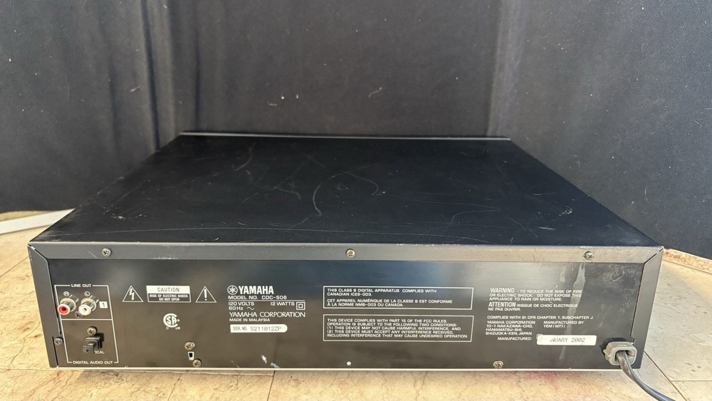 Yamaha CDC-506 CD Changer 5 Disc Carousel & Remote! * Very Nice!*