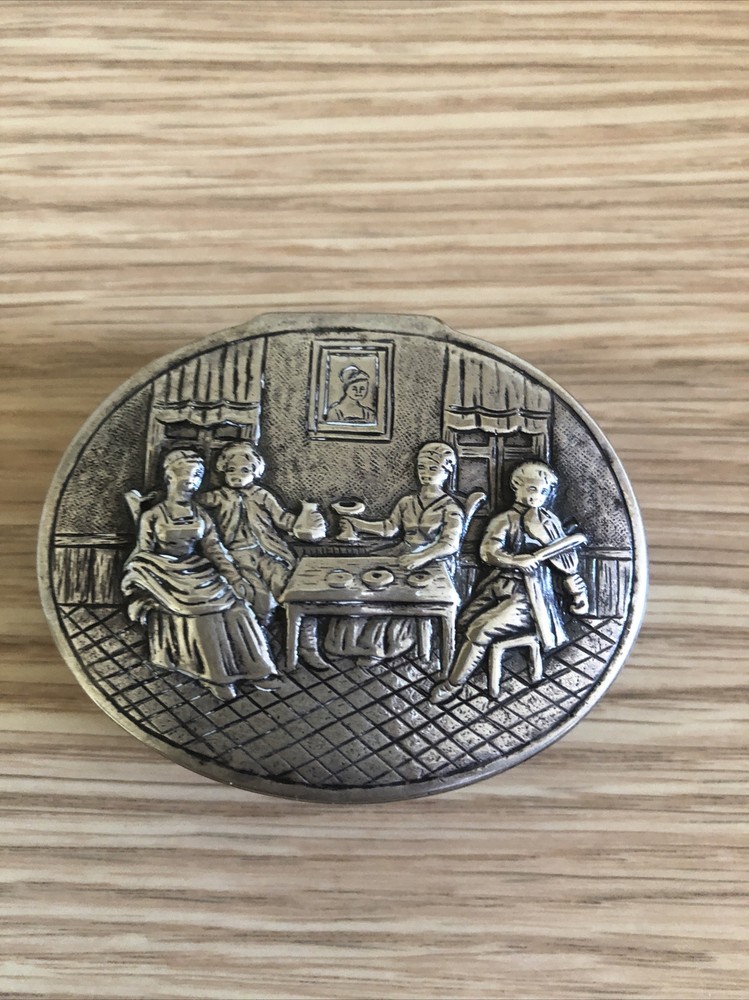 Antique Dutch Silver Snuff Box, Circa 1900