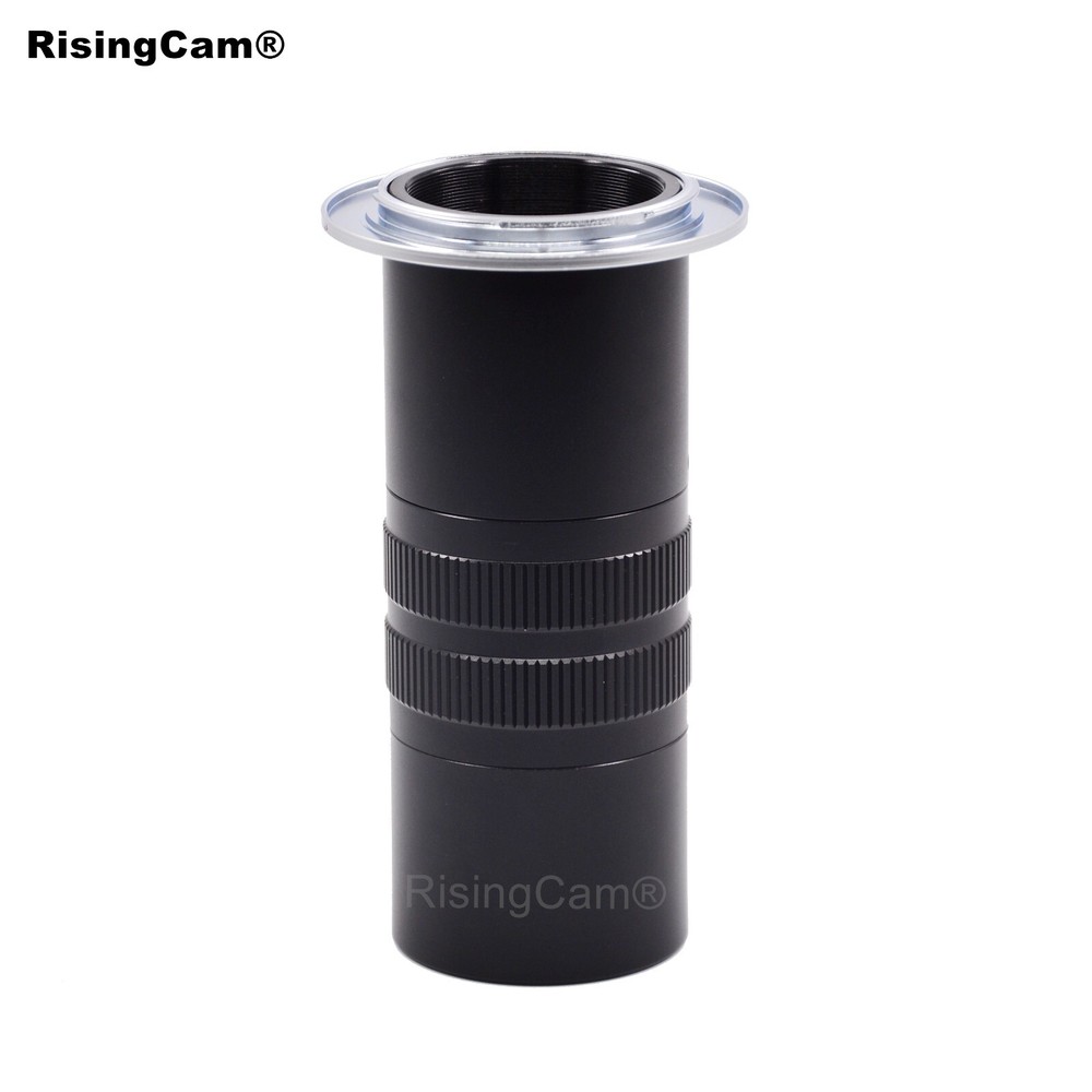 Focusable F mount to C mount microscope adapter compatible for Nikon DSLR Camera