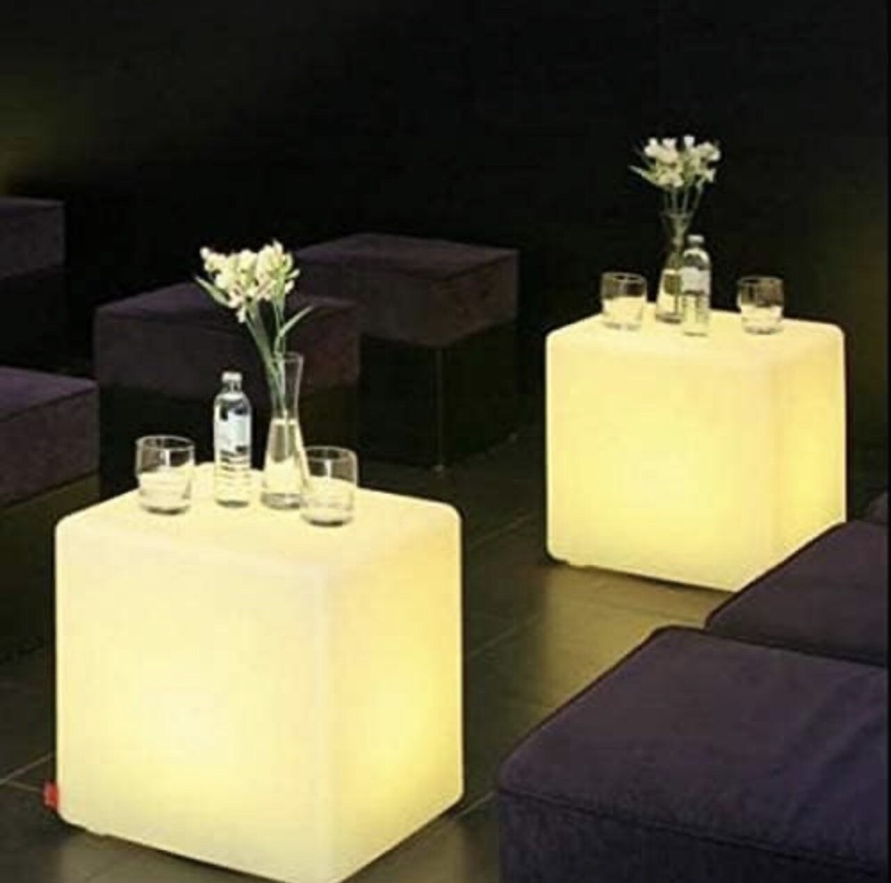 16-Inch LED Rechargeable Decorative Light Cube | Waterproof, Dimmable, Adjustabl