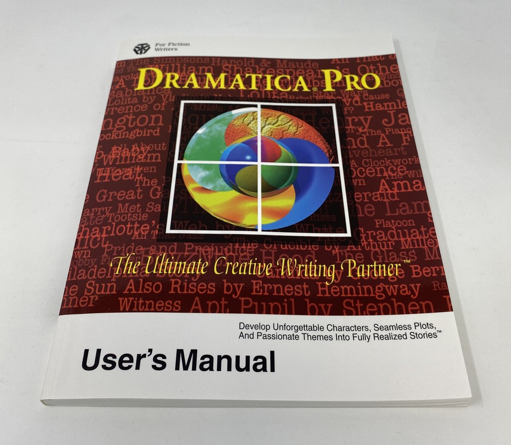 Dramatica Pro The Ultimate Creative Writing Partner BOX AND MANUALS ONLY NO DISK