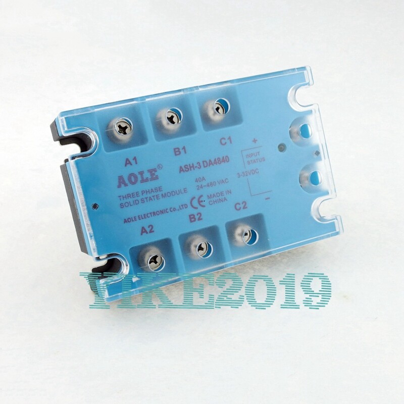 ASH-3-DA4840 Three Phase Solid State Relay Module DC to AC 3-32VDCto480VAC40A