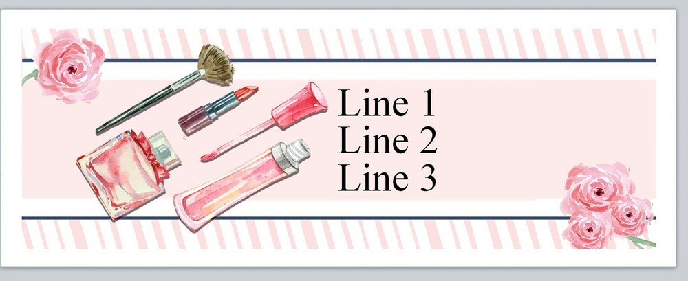 Personalized Address Labels Cosmetics MakeUp (JX 628)