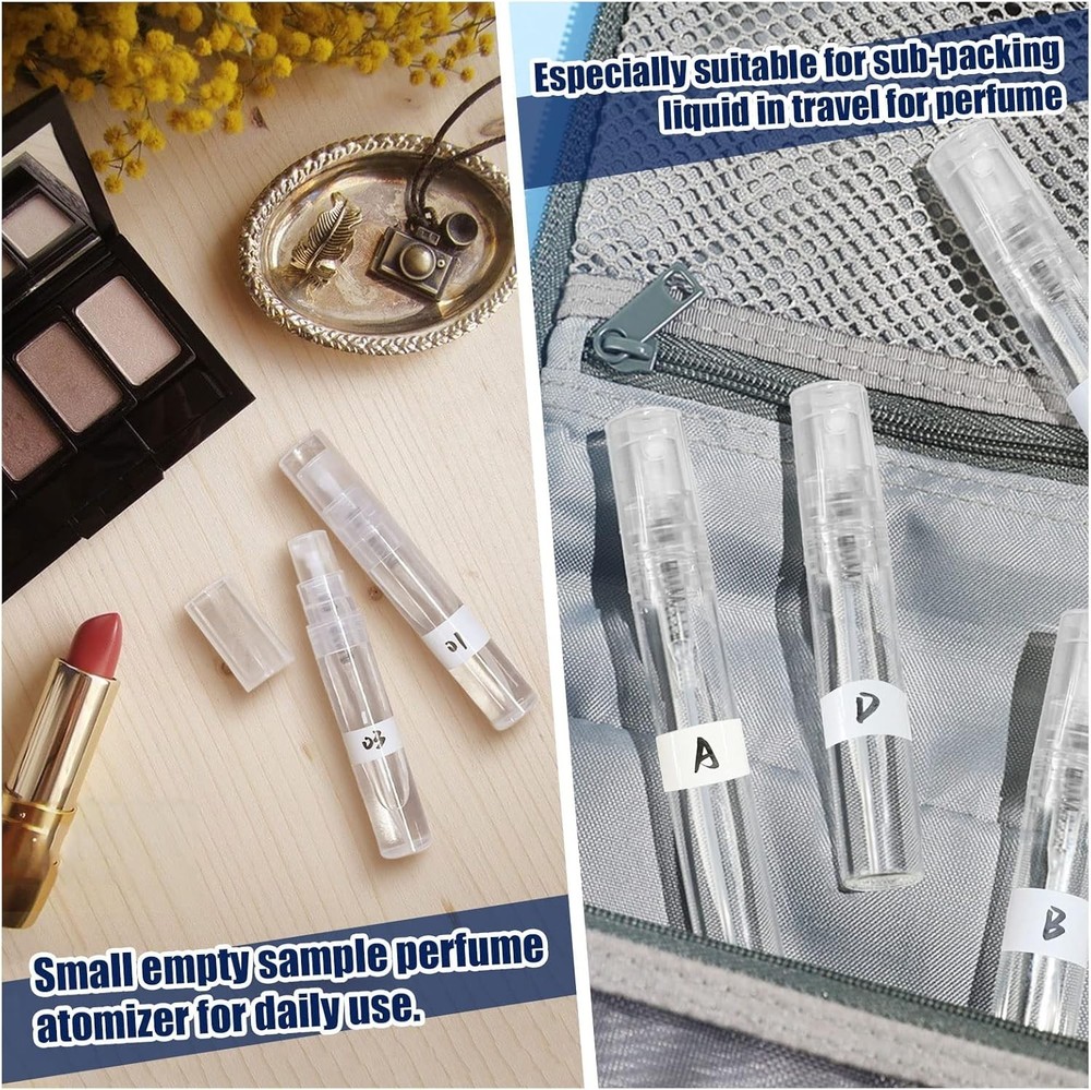 Mini Spray Bottle 10 Pack 5Ml Mini Plastic Spray Bottle Empty Fine Mist Refillab