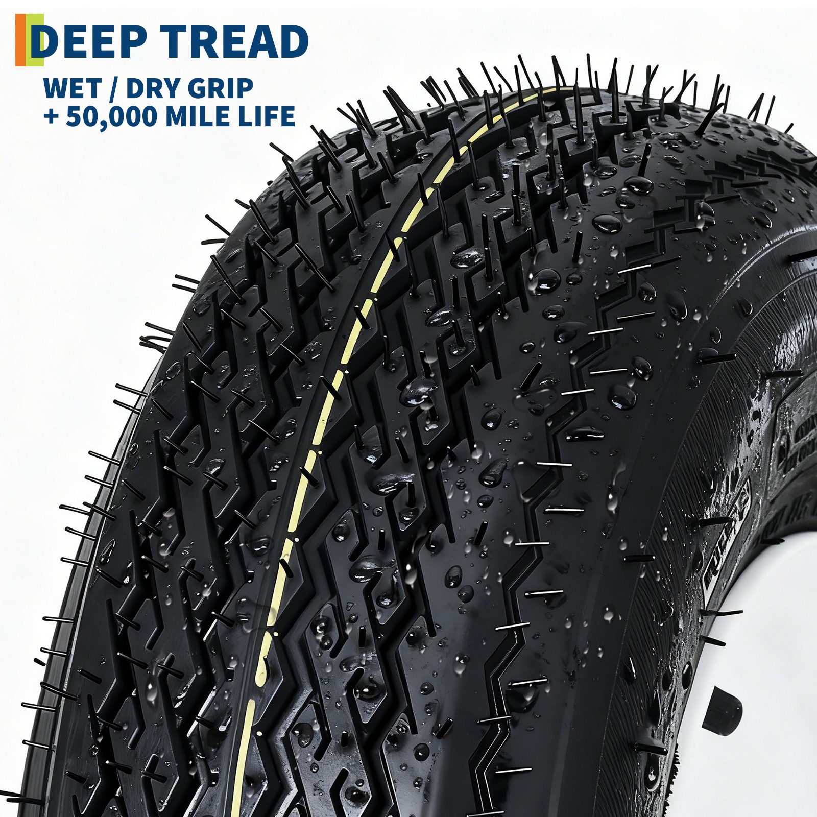 2 Pack 480-12 4.80x12 4.80-12 4.8-12 Trailer Tires with 12'' Rims, 4 Lug on 4"