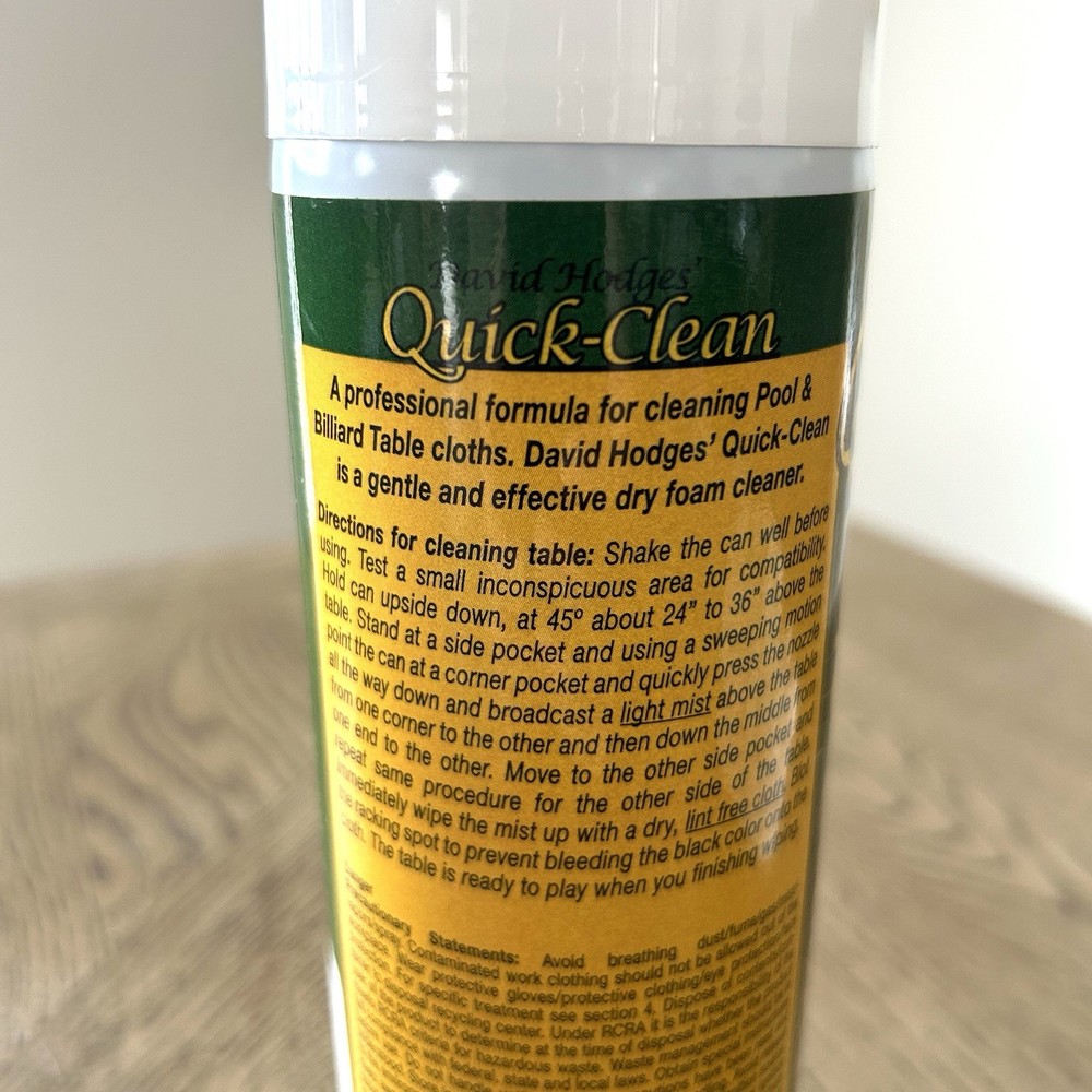 Quick Clean Pool Table Felt Cleaner Spray - Great for Pool Felt Cleaner Billi...