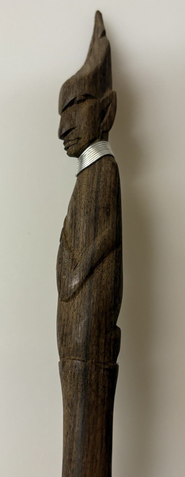 Lot of 2 Vintage African Long Wooden Tribal Spoon Set 14”