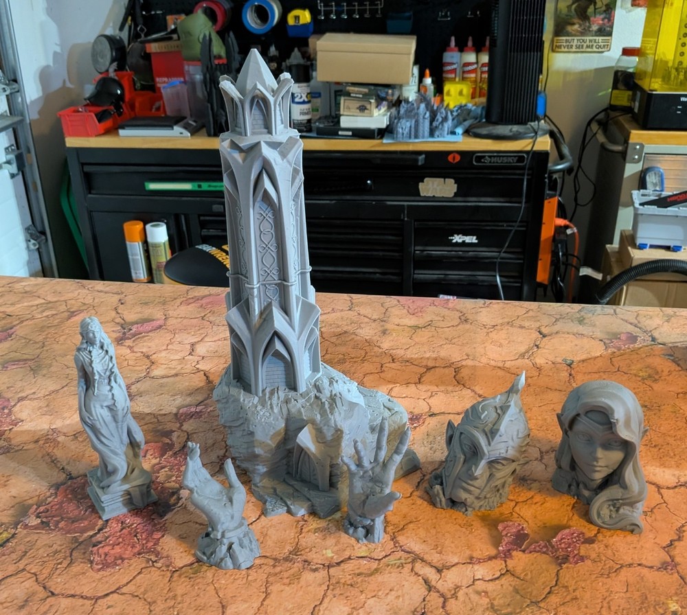 Elf Constructions Terrain Set, D&D, Wargames, Tabletop Games