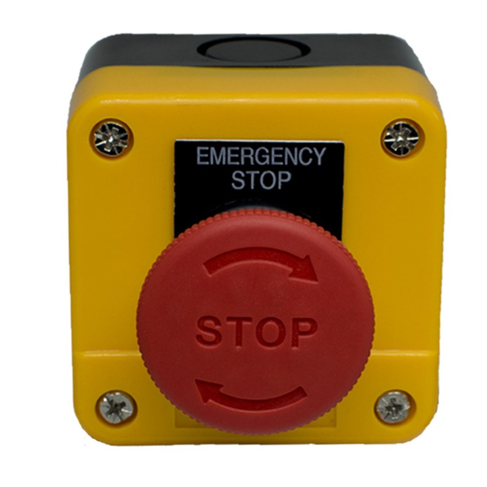 Waterproof 10A Latching E Stop Push Button Switch with 22mm Mount Hole