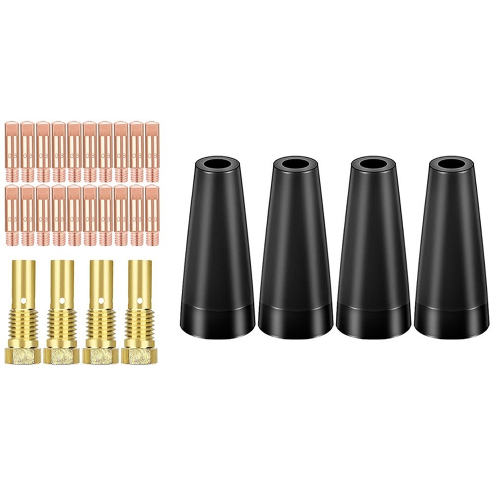 AK14 Gasless Nozzle Contact Tips Set 28PCS for Efficient Welding Operations