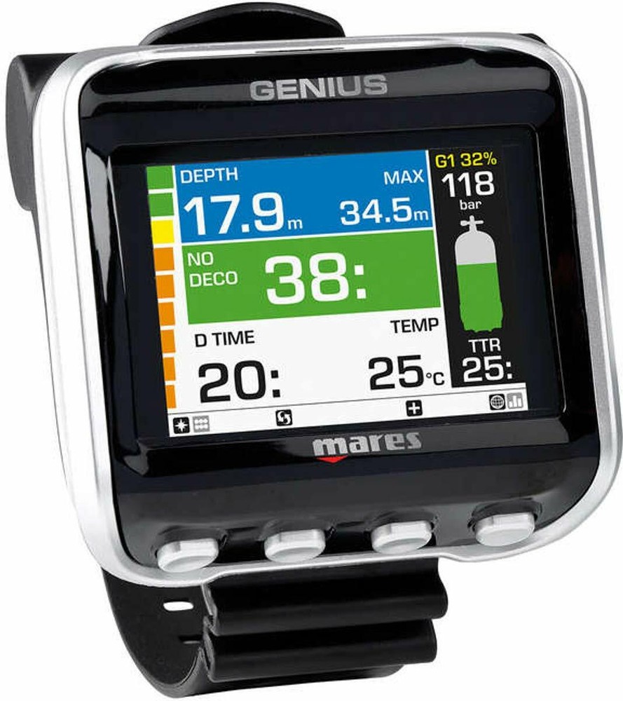 Mares Genius Hoseless Wrist Dive Computer w/Transmitter Option