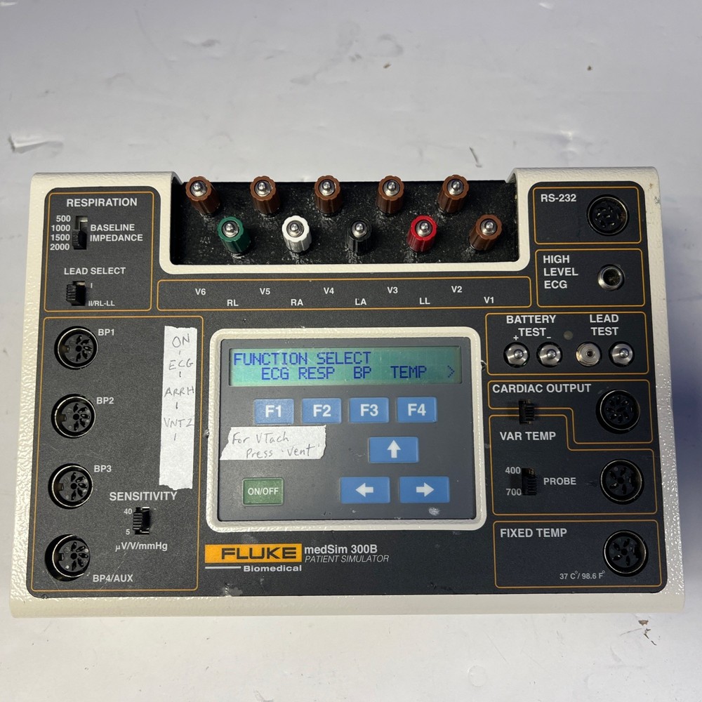 Fluke Biomedical MedSim 300B Patient Simulator Powers In Not Fully Tested