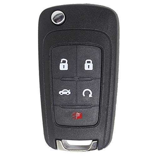 Replacement for New Keyless Remote 5 Button Flip Car Key Fob Select Impala