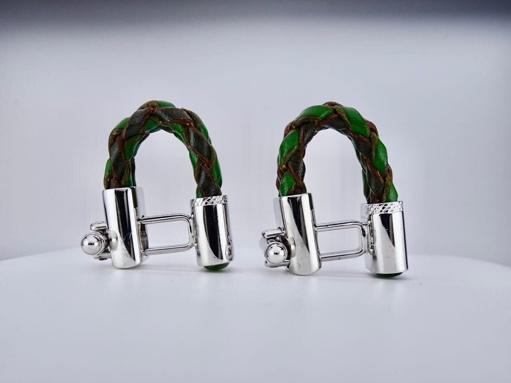 Tateossian Leather Cufflinks 7-2-110