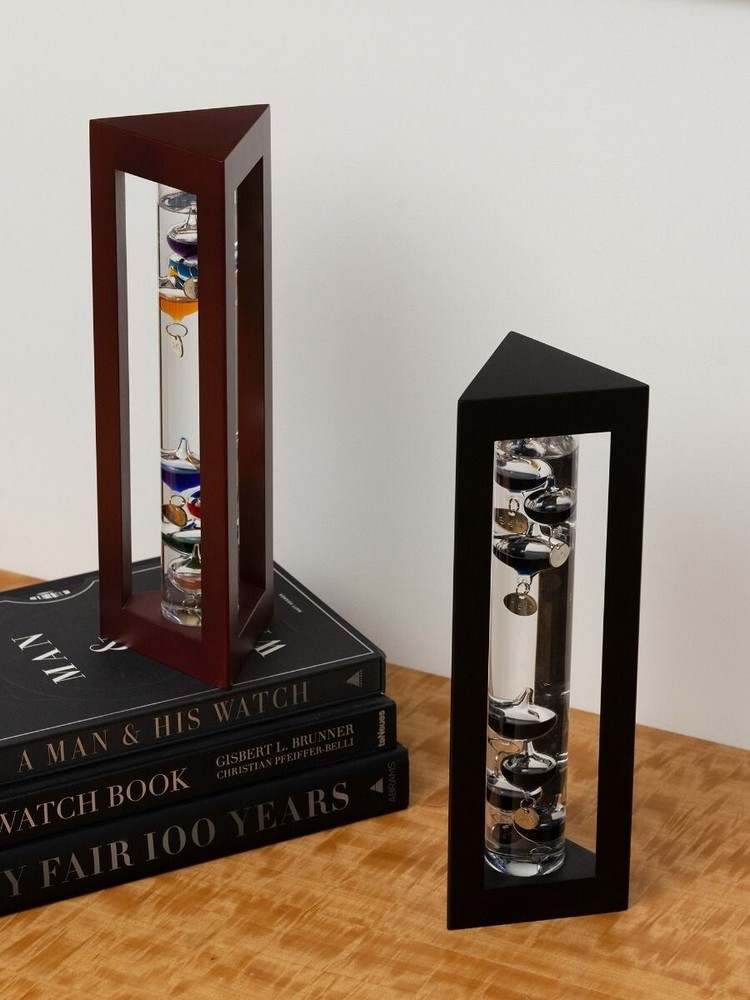 Galileo Thermometer Black With Black Balls