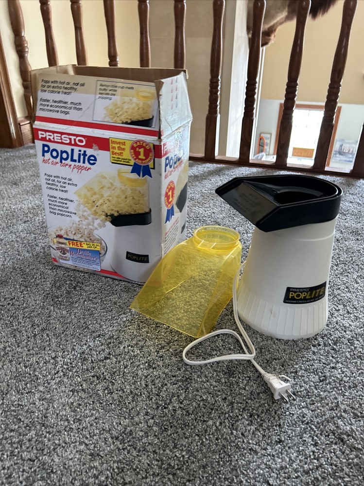 PopLite Hot Air Corn Popper Vintage Popcorn Maker