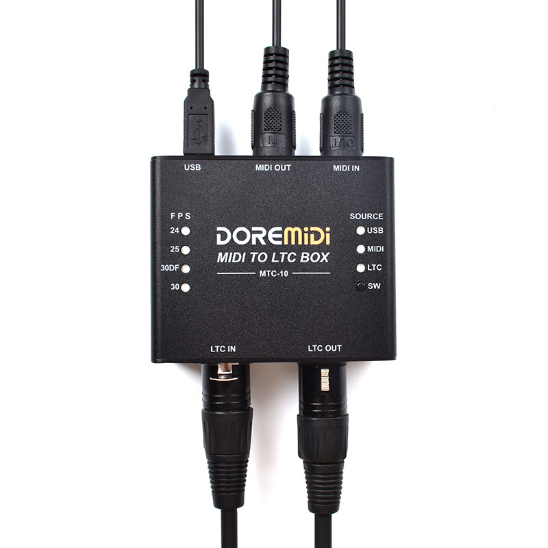 MIDI To LTC Box (MTC-10) Is A MIDI Time Code and SMPTE LTC Time Code Conversion