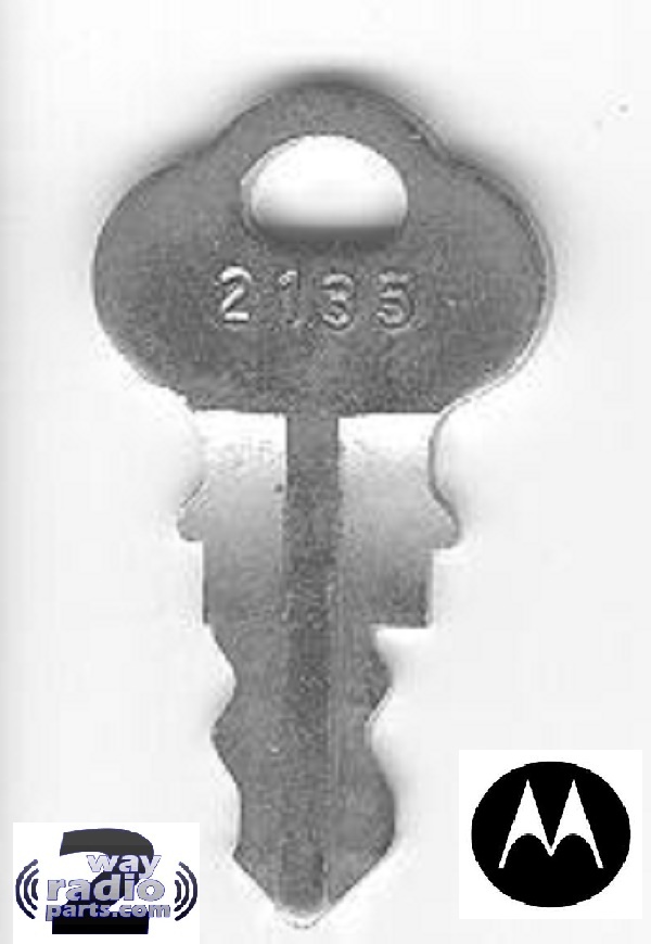 1X Genuine Motorola Base cabinet Locking bracket Radio Key #2135 Chicago Lock Co