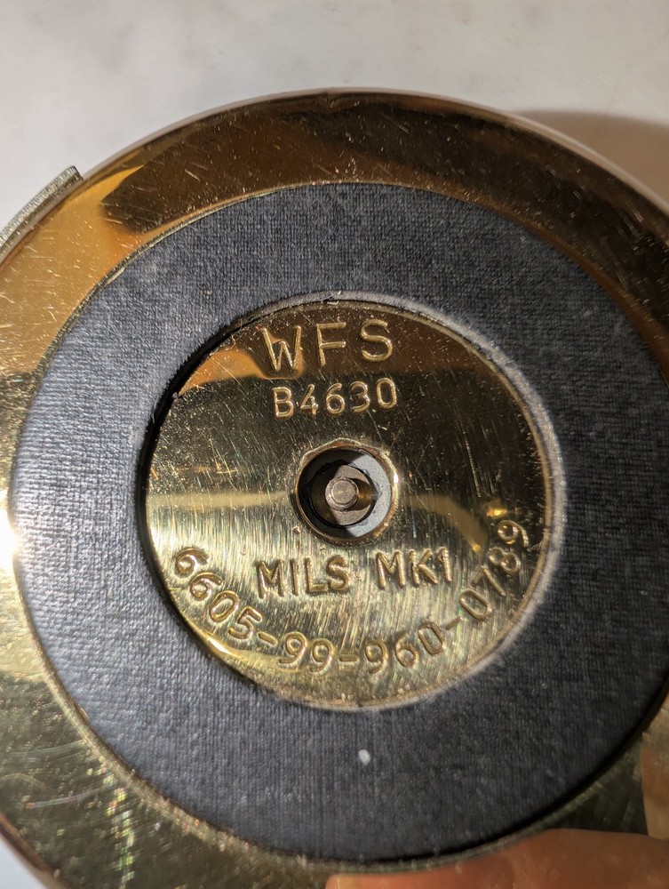 WFS Mils MK1 Brass Prismatic Compass Vintage