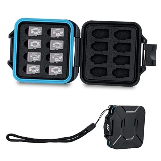 16 Slots Portable TF Micro SD Memory Card Case, Water For 16 Micro SD
