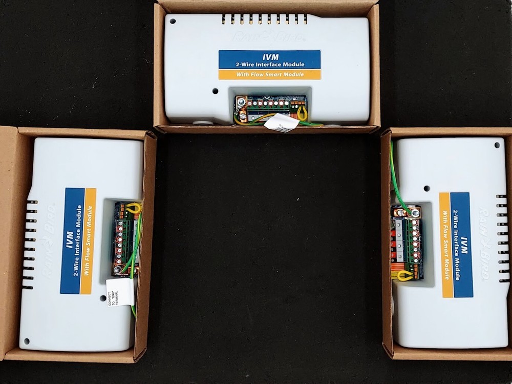 LOT OF 3 RainBird IVM 2-Wire Interface Module With Flow Smart Module