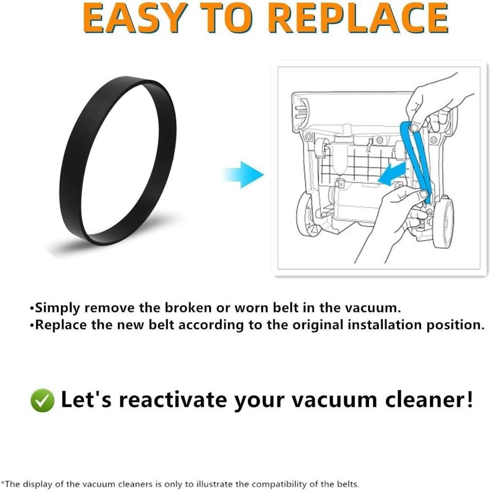 Replacement Belts and Filter for Eureka NEU100 Airspeed Compact Bagless...