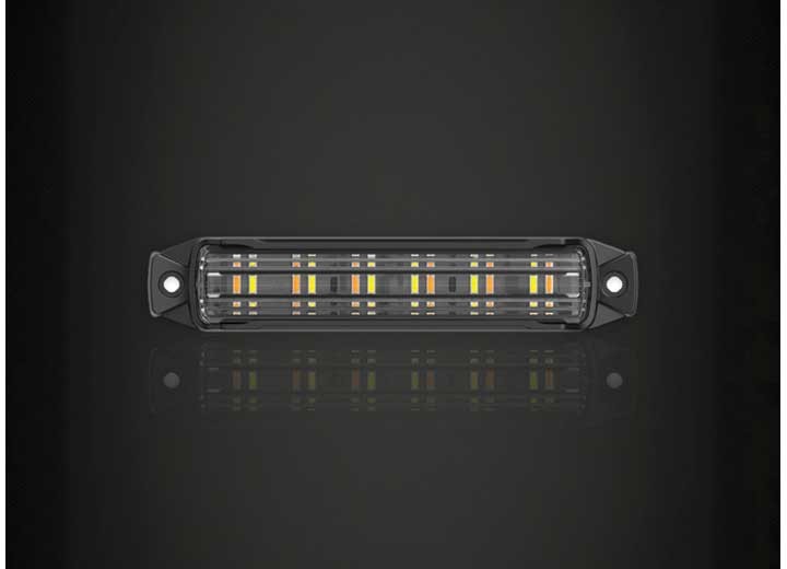 Arc Lighting BB6010B 4" Surface Mount LED Strobe Work Light Bar - Amber/White