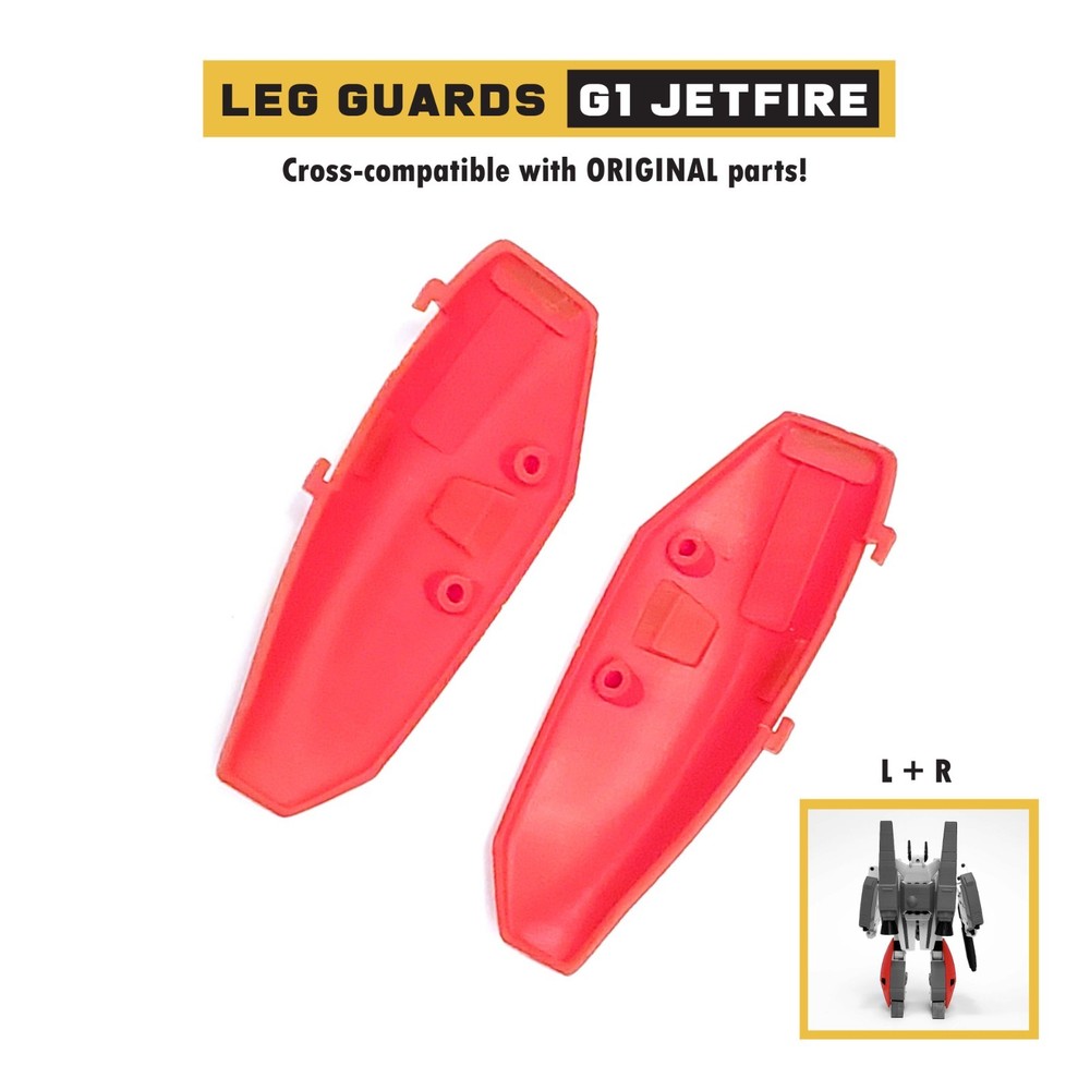 Replacement Leg Guard Armor Parts for G1 Jetfire | 3D Printed