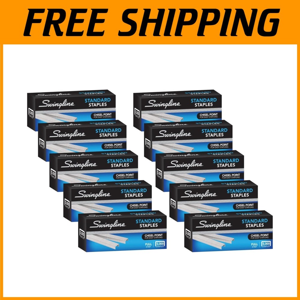 Secure 25 Sheets with Standard Staples, 1/4" Length, 10 Pack