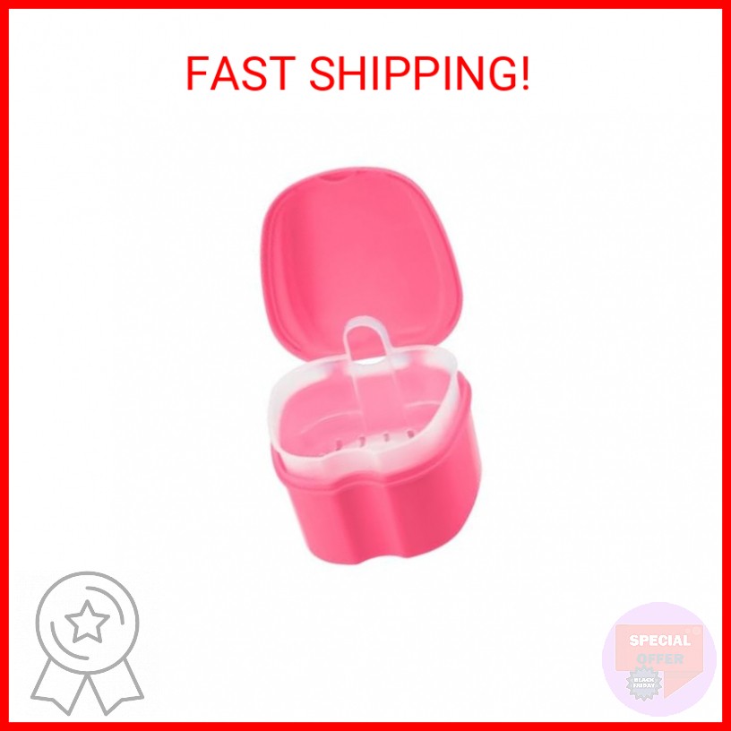 Annhua Denture Retainer Container Case Cleaning,Denture Bath Box False Teeth Sto