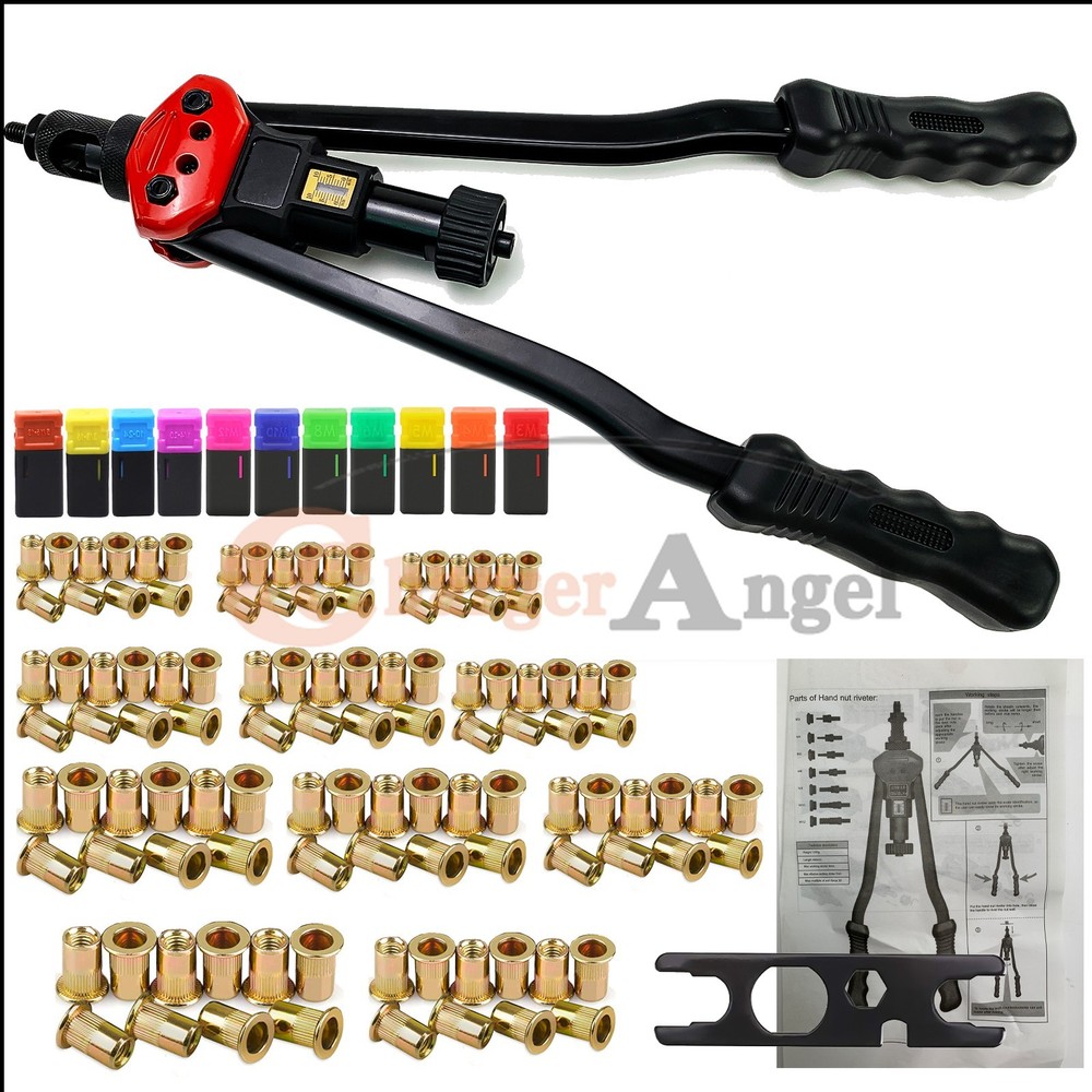 16" Rivnut Setting Tools Nut Setter Tool Hand Blind Riveter Rivet Nut Gun Kit