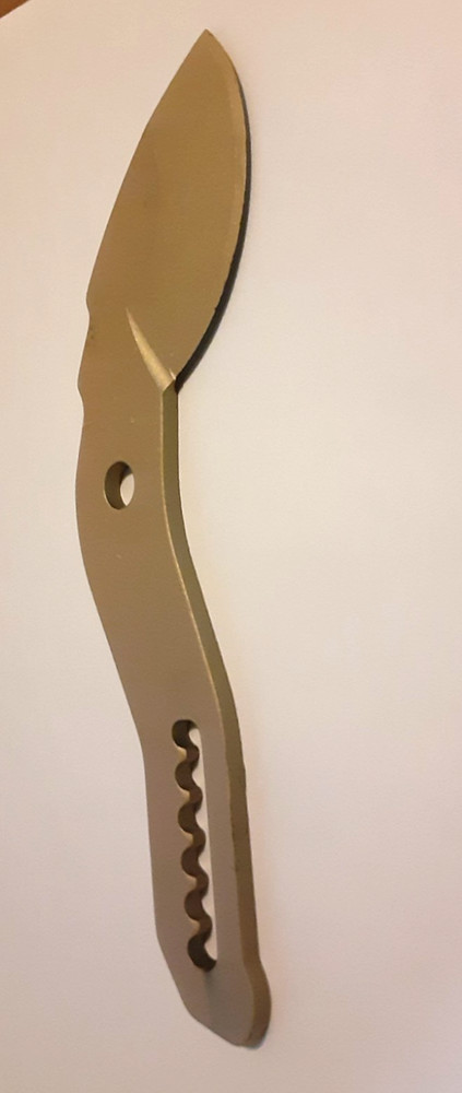 Titanium Plain Edge GOLD PLATED Knife