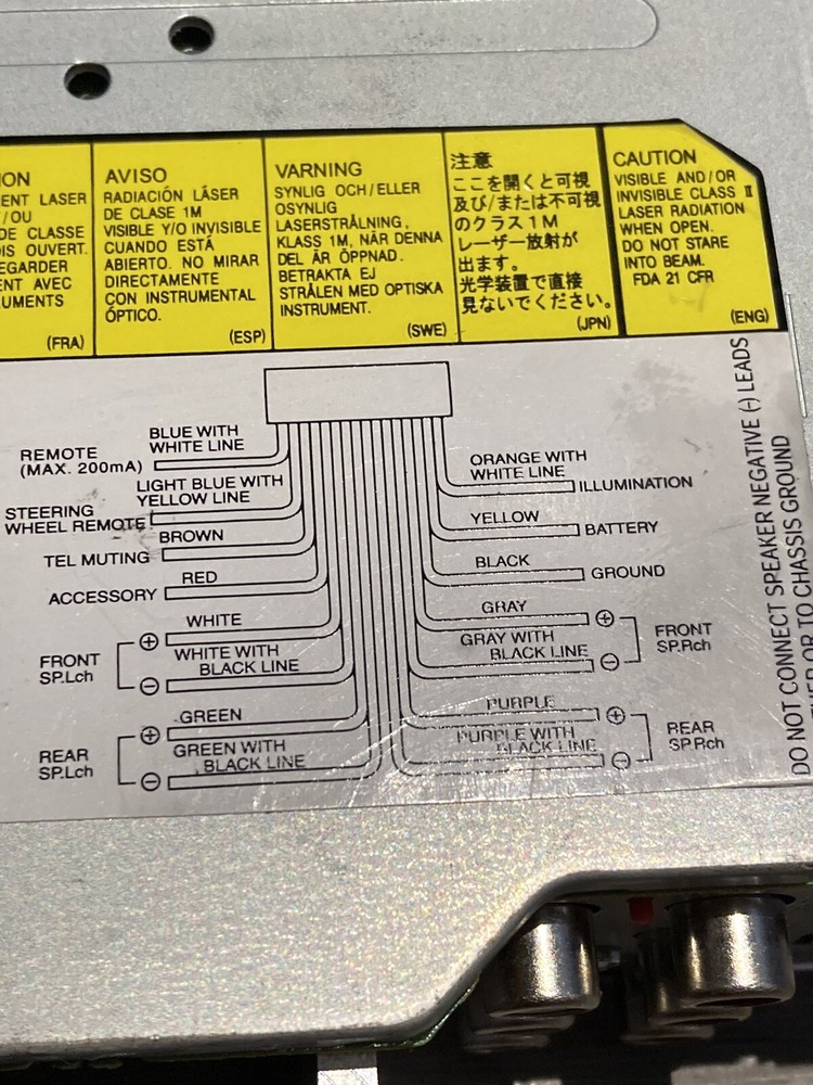 JVC KD-A525 Head Unit - Untested