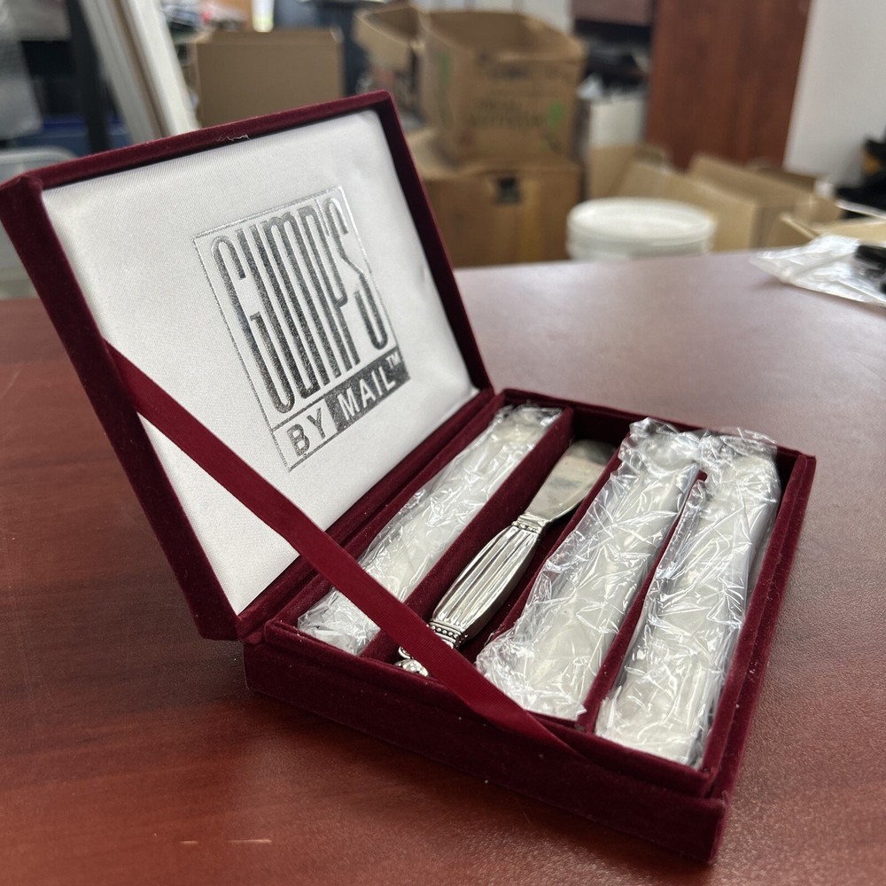 Gumps By Mail Godinger Silver Art Vintage Butter Knife Collection