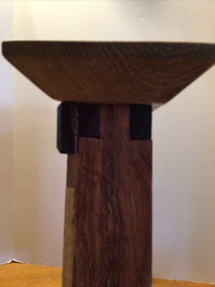 Beautiful Handcrafted Wood Pendulum Shelf Clock Signed
