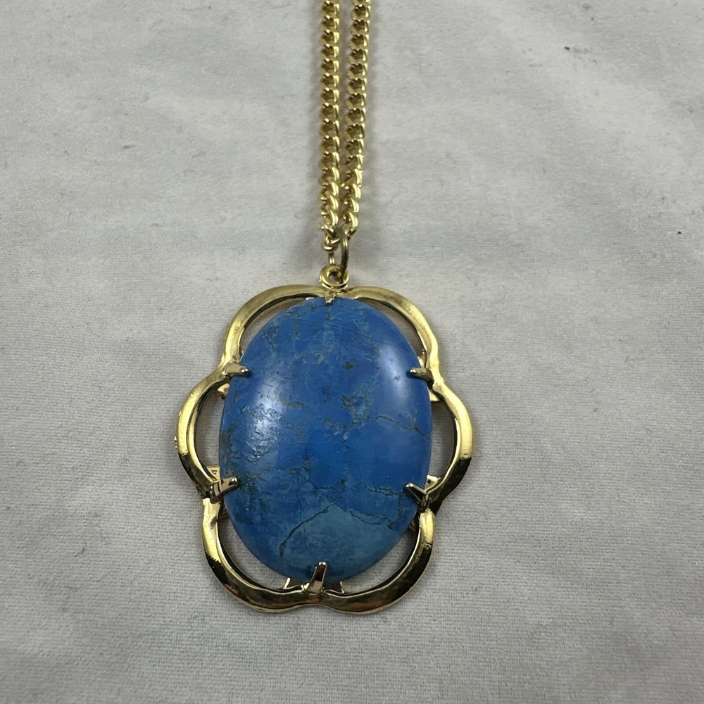 Blue Lapidary Necklace