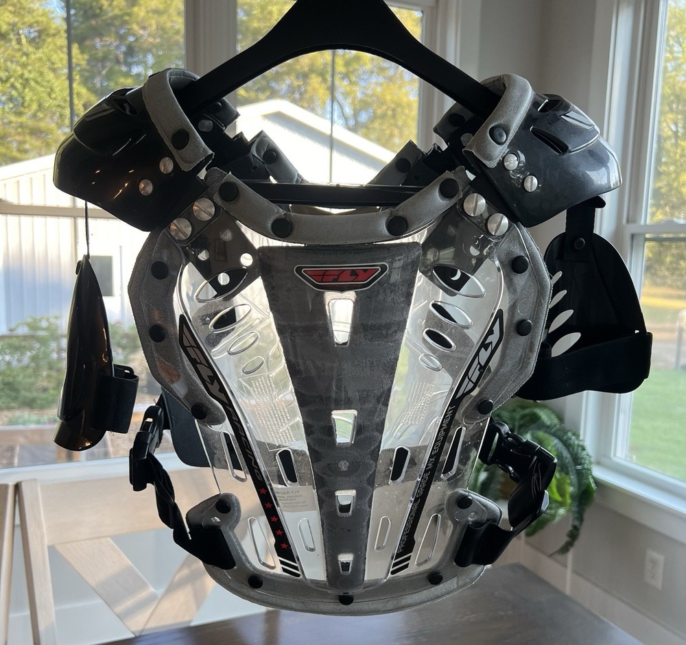 Fly Racing Convertible II Roost guard Clear/silver Junior